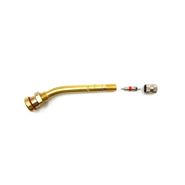 Shuaide V3.20.4 Truck Brass Valve Stems Bend Degree 27° 9.7mm Rim Hole
