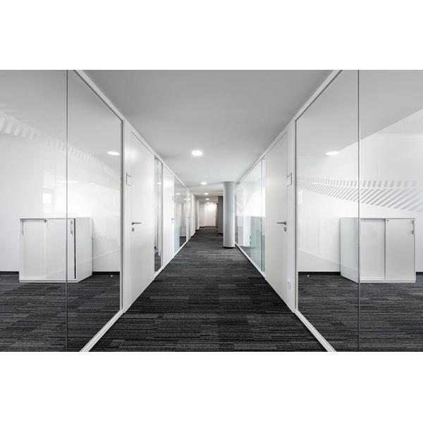 洗練されたガラススクリーン オフィスパーティション108シリーズ フレームレス 12+12mm ダブルガラス壁 防音