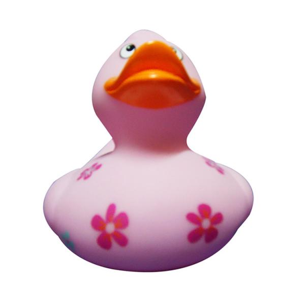 Funny Floating Cute Rubber Duck Natural Latex Bath Duck Pink Color EN71