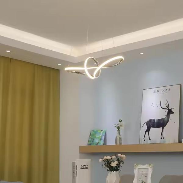 Chandelier à LED moderne plaqué en or pour salle à manger cuisine salle de séjour maison décoration chandelier