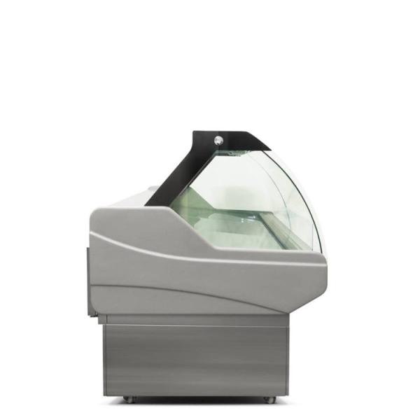 Réfrigérateur de Front Curved Glass Deli Display pour le stockage d'affichage