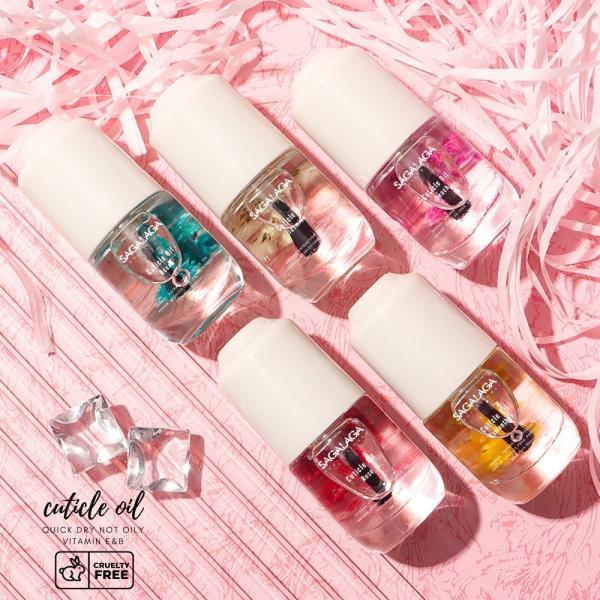 Vegan Free Nail Cuticle Growth Oil Natural Hydrating Softening With Flower Oil for Healthy Nails Manicure Tools