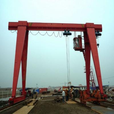 Único guindaste de pórtico 3T do armazém da viga 5T 10T, tipo interno do aço da caixa do guindaste de pórtico