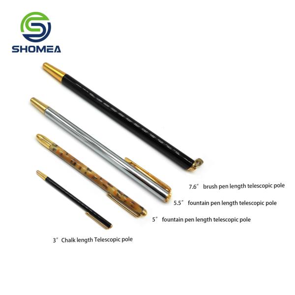 SHOMEA Customized 201/304 Stainless Steel Telescopic pointer with pen clip