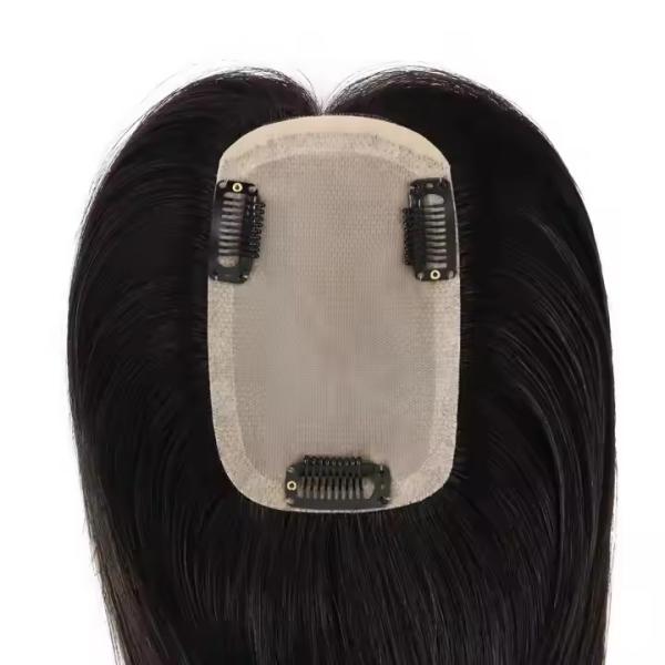 Silk Base Wig Topper Human Hair Wig 100% Unprocessed Virgin Cuticle Aligned Human Hair