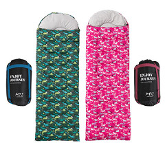 Пинк зеленого цвета приключения небольшой вне мешка обжатия спального мешка