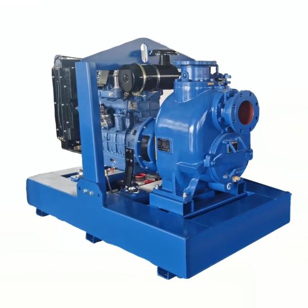 2' 3' 4 6 8 10 Self Priming Solid Handling Trash Pump Diesel Engine Water Pump With Trailer