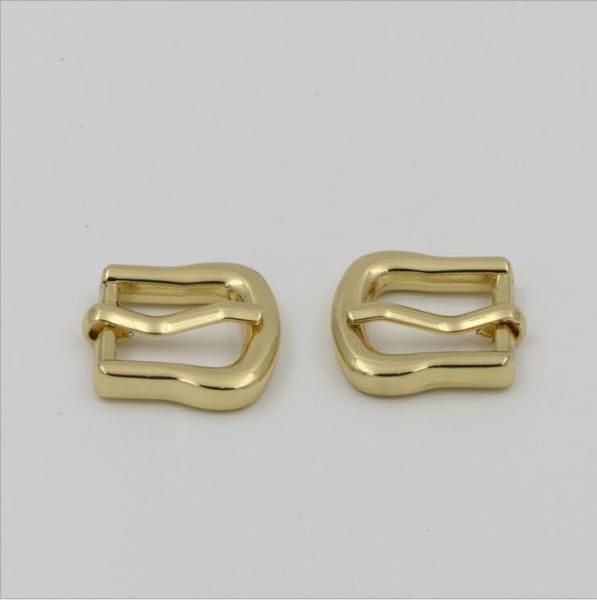 Factory promotional cheap zinc alloy gold plating 14.6 mm wholesale metal pin blank belt buckle for leather belts
