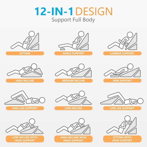 Comfortable Memory Foam Filling Home Decor Sofa Cushion for Back Leg and Knee Pain Relief