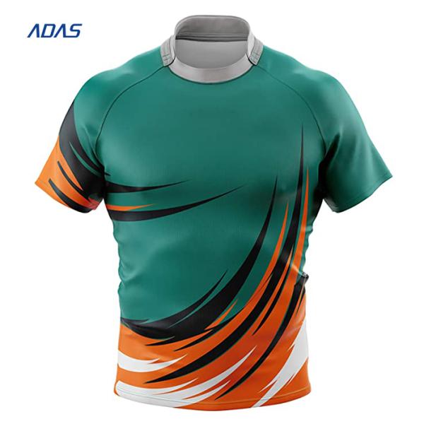 160Gram Men's Sublimated Breathable Rugby Wear Outdoor Clothing Team Jersey