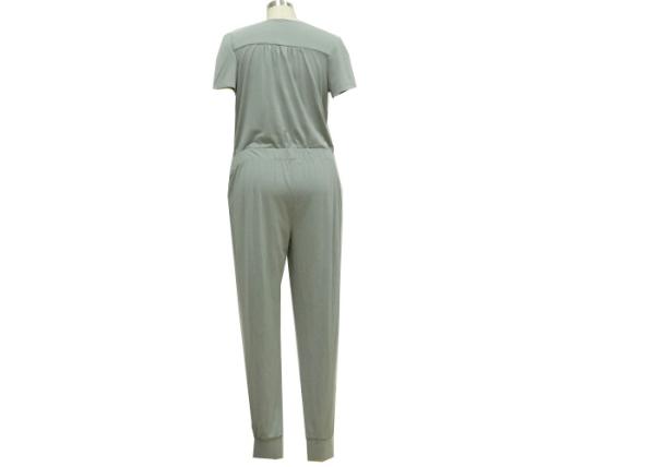 Short Sleeve Bodycon Jumpsuit Romper , Women'S Loungewear Jumpsuit Comfortable