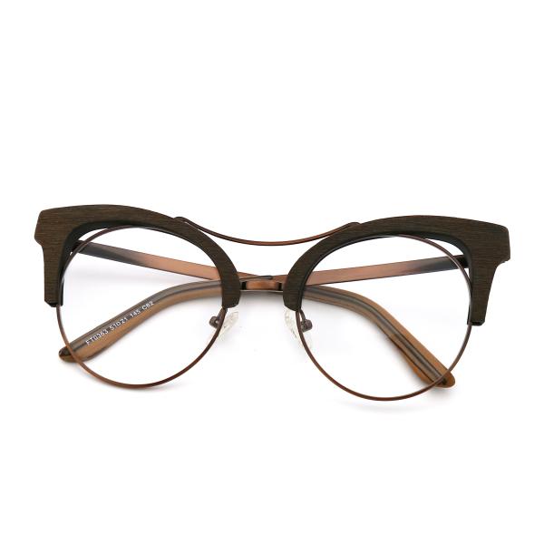 Handmade Imitation Wood Acetate Optical Glasses Frame MR 0363