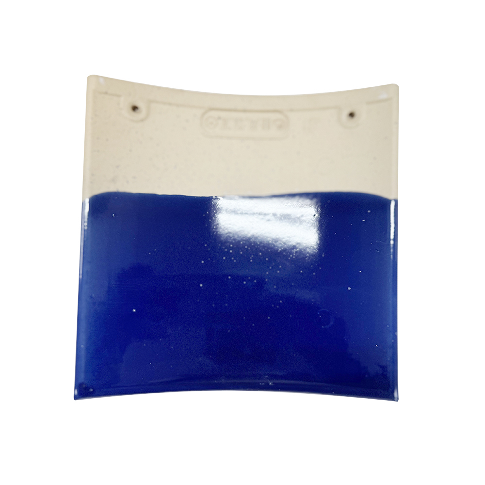 Cobalt Blue Glazed Chinese Roof Tiles Traditional Clay Temple Pavilion Roof Tile System with Eaves Covers for Asian Architecture