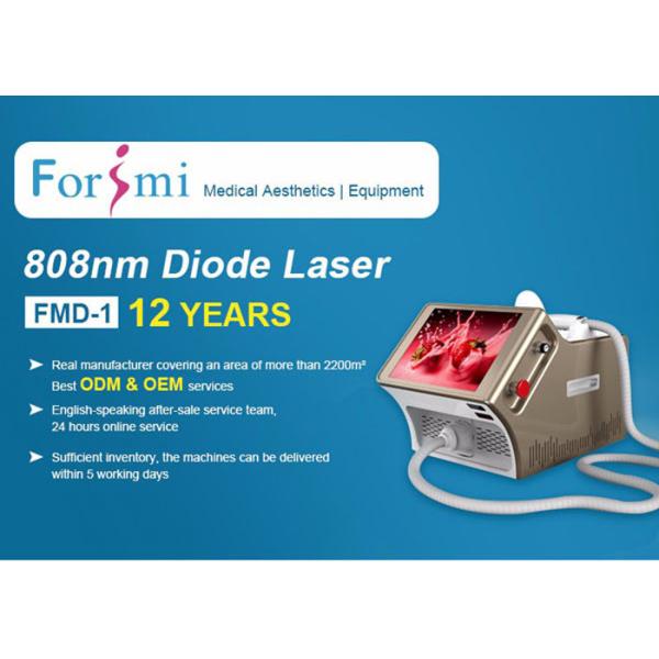 champagne and white 808nm diode laser FMD-1 diode laser hair removal machine