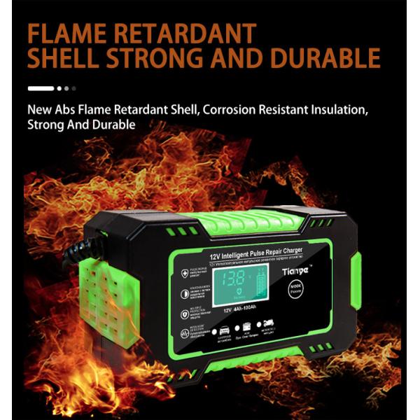 Портативный заряжатель 12V ремонта ИМПа ульс батареи ГЕЛЯ AGM