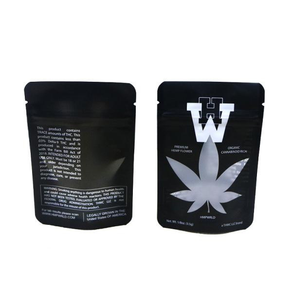 Matte Black Stand Up Aluminum Foil Zipper Zip Lock Bag Package Pouch Packaging Mylar Bag