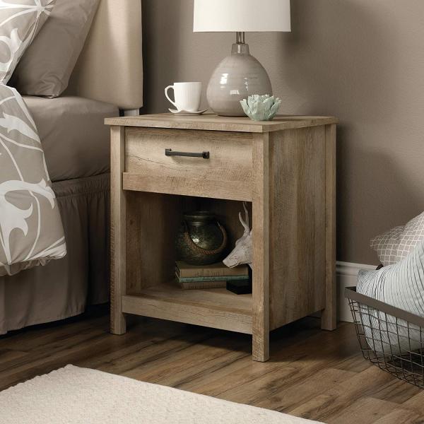 Solid Wood Nightstand with Storage Drawer Custom Size Sofa Side End Table Bedside Table