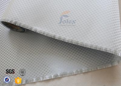 Tela revestida chapeada aluminizada da fibra de vidro da prata da decoração de pano de vidro de fibra