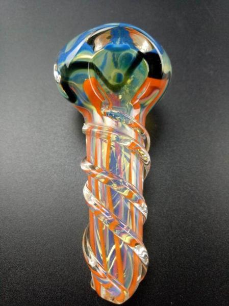 a mão 4inch de vidro conduz a remoção de ervas daninhas da água que fuma as tubulações de Herb Dugout Tobacco Hand Spoon