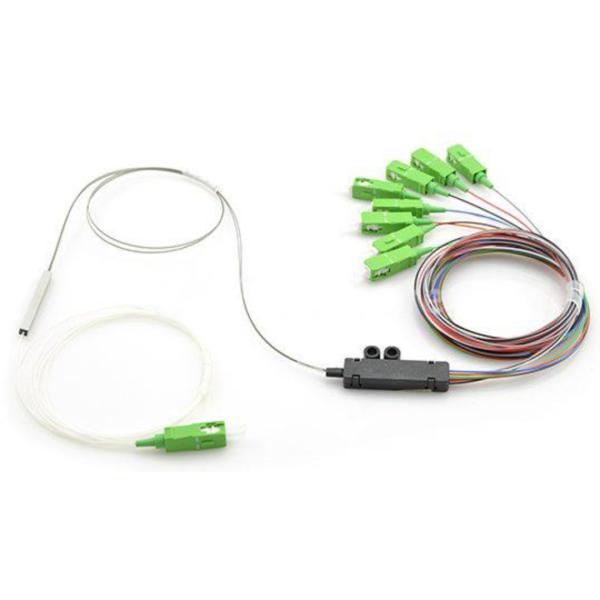 Fiber Optic PLC Splitter 1x8 1:8 Block-less with Fan-out Kits LC/APC SC/APC