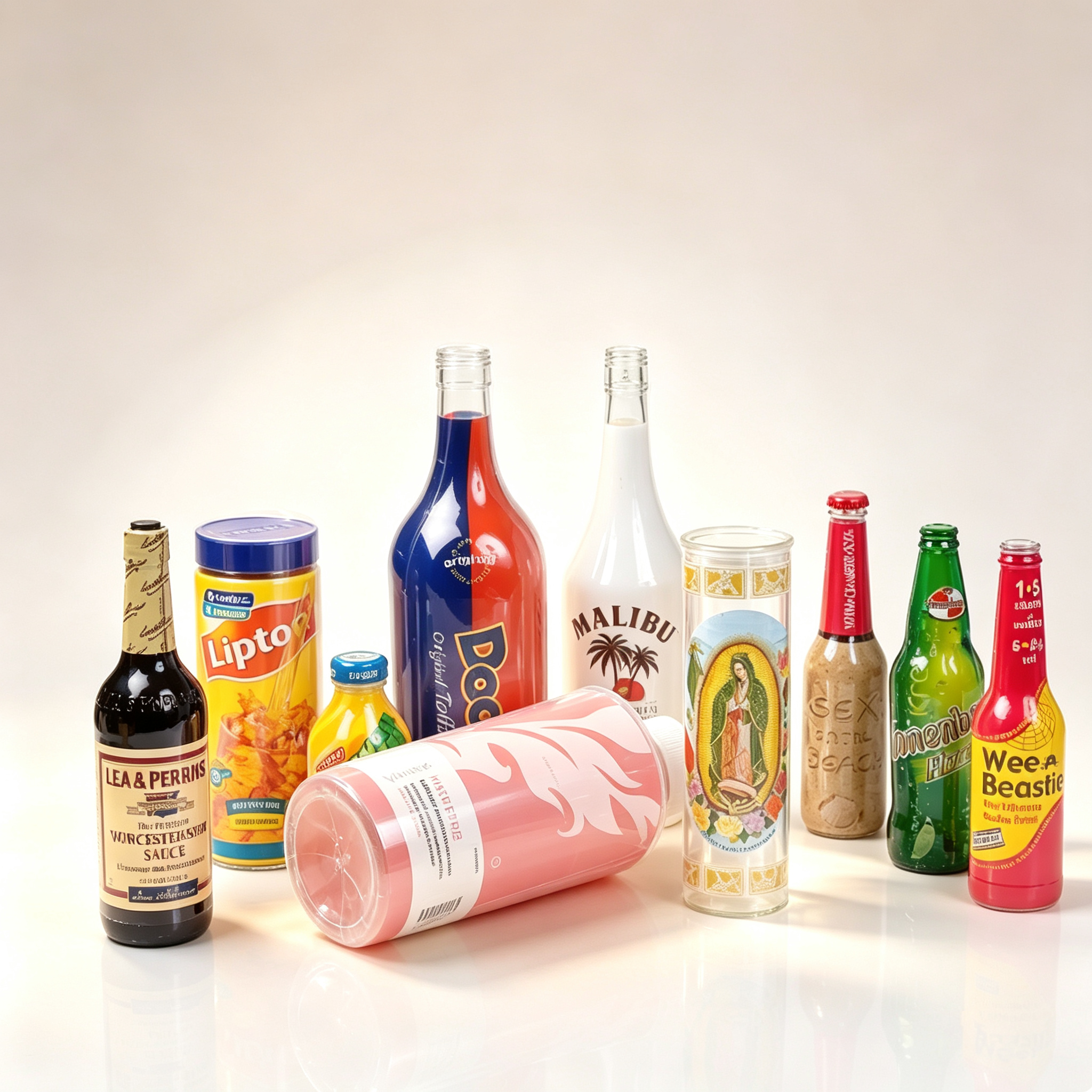 Custom Print Shrink Sleeve Labels For Food Beverage Bottles & Jars | 360 Full Wrap Heat Shrink Wrap Labels OEM Custom Logo Printing