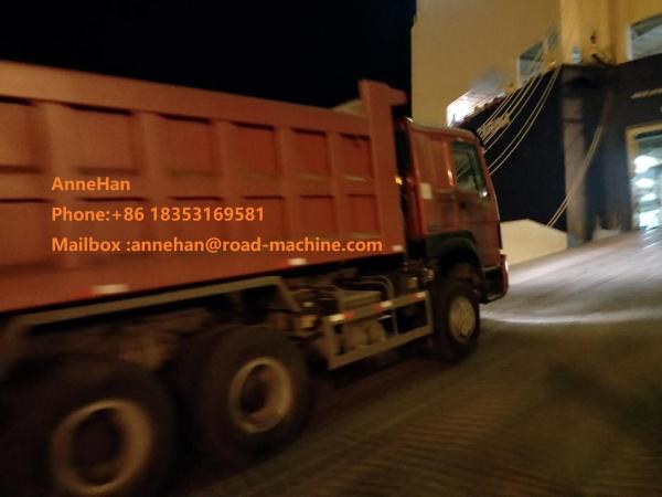 336hp Red Left Hand Drive Dump Truck 6x4 Sinotruk Howo7 Brand URO II Emission