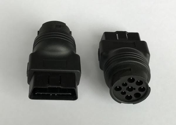Deutsch 9 Pin J1939 Male to J1962 OBD2 OBDII 16 Pin Male Adapter