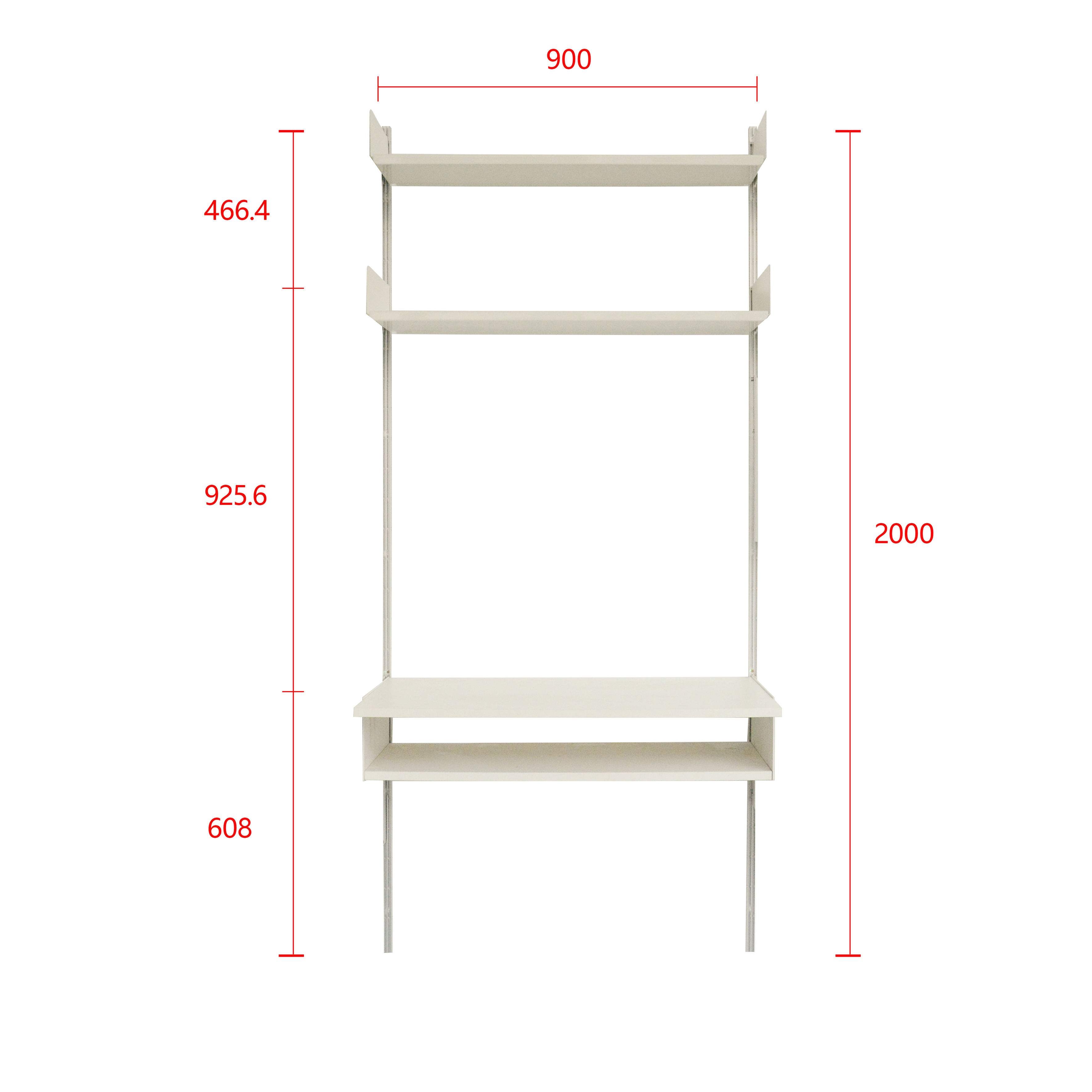 Metal Detachable Storage Rack Suitable for Assembling Living Room Multi-Room Use