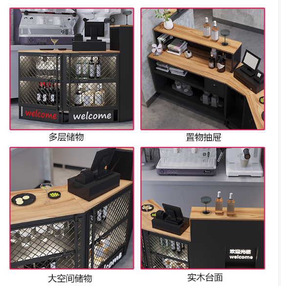 Modern Hotel Reception Desk Design with OEM ODM Accepted Front Desk Reception Counter