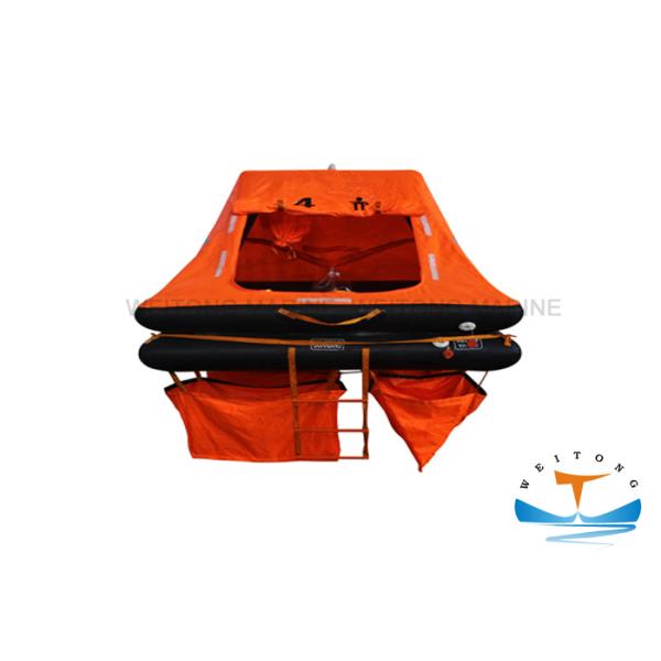 Rubber Marine Life Raft Lightweight Construction SOLAS Standard For Small Craft