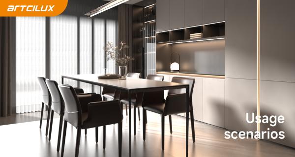A2703 Lumière de carte encastrée contemporaine 1000*40*20,5 mm DC12V 10W SMD2835 120 pièces/m pour le style d'installation RECESSED