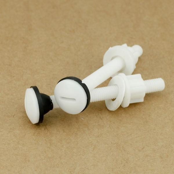 Strong Tensile Strength Plastic Toilet Seat Screws , Plastic Toilet Seat Hinge Bolts