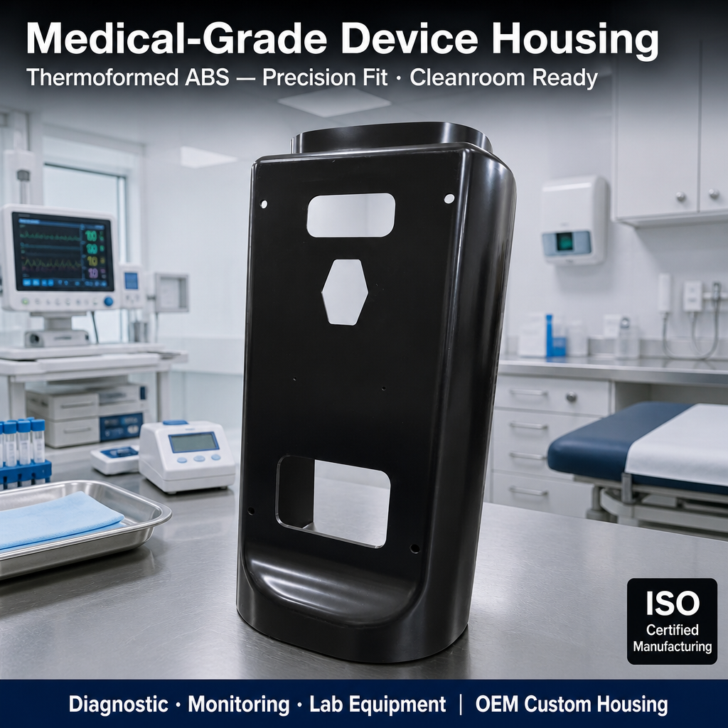 Custom Safety Thermoformed Plastic Housing for Medical Device Equipment ABS Shell Enclosure OEM BST Brand