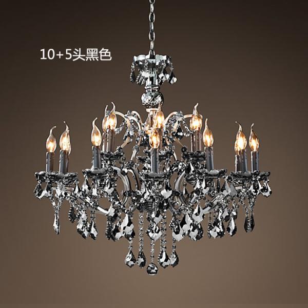 Vintage Black iron dining room Living room Chandelier (WH-WI-01)