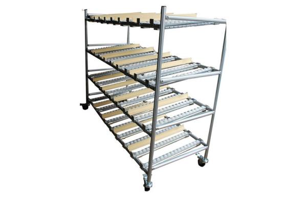 Warehouse Vertical Steel Pipe Racking System with 1.7MM Aluminum Alloy Pipe