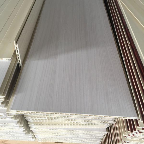 Fireproof PVC Wood Effect Wall Panels 2000mm-5000mm Plastic Wood Effect Cladding