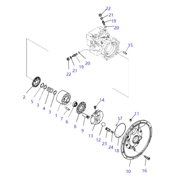 708-3T-13340 7083T13340 Soutien de support de chaussure pour les excavatrices KOMATSU PC70 PC78MR PC78US