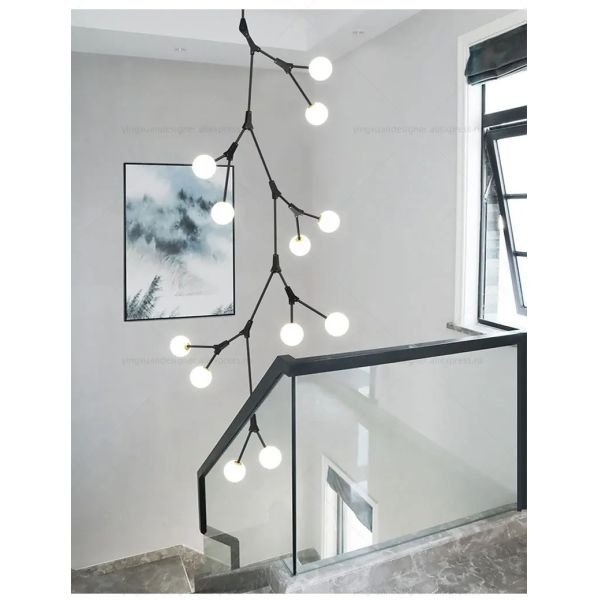 Staircase Hanging Lamps Attic Staircase Lighting Glass Pendant Light (WH-NC-150)