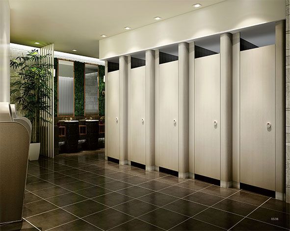 Mamparas de baño impermeables Paneles de cabina de baño Antivandálicas