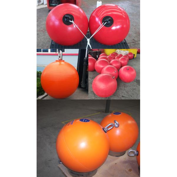 Boia pickup de fixação de espuma de polietileno de alta densidade, Boia esférica para indústria de petróleo / gás