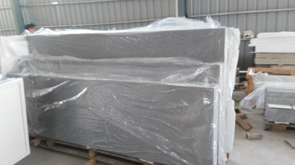 Decorative White Quartz Kitchen Countertops , Solid Surface Kitchen Countertops