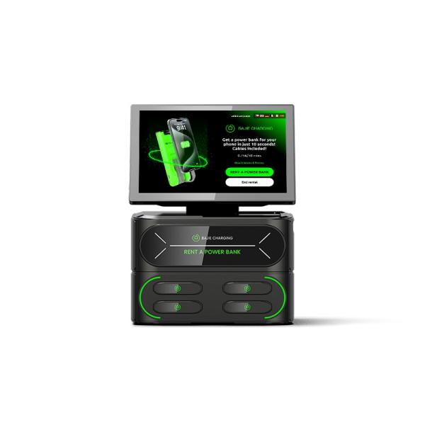 Restaurant Airport Commercial Rental 4 Slots 6000mah Touch Screen Stackable 4g Overseas Self Service Shared Mobile Power Bank