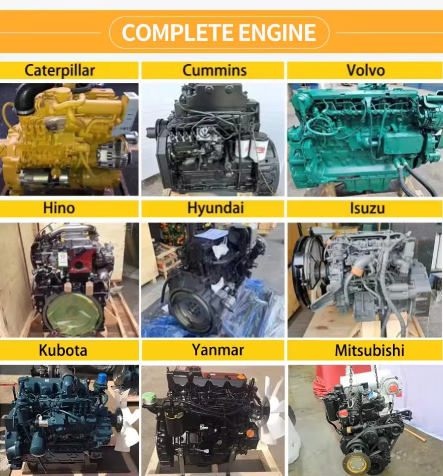 6D125 Engine Rebuild Kit Full Set with High-Strength Alloy Components and Turbocharging System