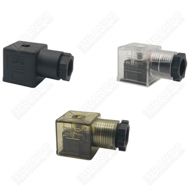 DIN43650A Solenoid Valve Coil Connector Transparent DIN 43650 Form A