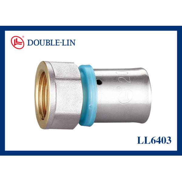 Женское прямое соединение 1" латунные штуцеры прессы