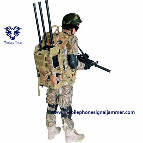 Durable Mobile Signal Jammer Device , Manpack Jammer Manually Switch Control