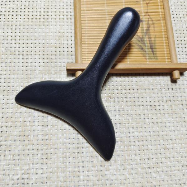 ISO9001 Certified Body Massager Natural Bian Stone Gua Sha Scraping Board for Back Massage and Meridian Brush
