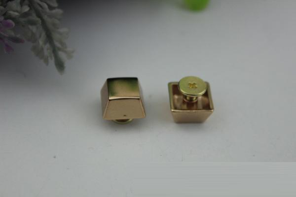 2019 New idea products design square 8 mm gold metal decorative rivets for handbag
