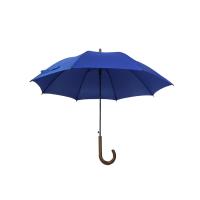 Guarda-chuva relativo à promoção do presente da cor sólida Windproof do GV com punho de madeira
