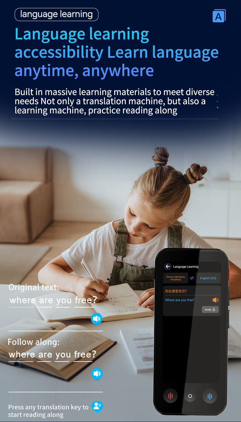 Real Time Voice Calling Translator 142 Languages Two Way Translation Device